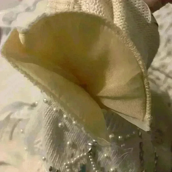 Vintage Shenanigans Christmas Snowflakes Pearl Beaded Christmas Sweater size S - Picture 12 of 12